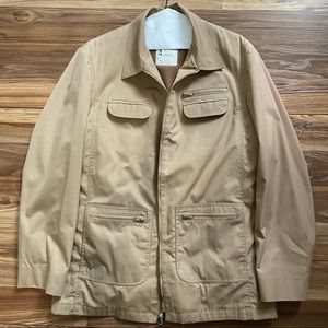 Vintage London Fog Tan Barn Coat Jacket Size XL